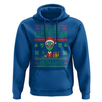 Funny Xmas Alien Santa Hoodie Merry Christmas Humans UFO Outer Space