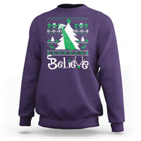 Funny Xmas UFO Believe Sweatshirt - Wonder Print Shop