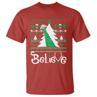 Funny Xmas UFO Believe T Shirt - Wonder Print Shop