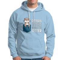 Otters Are Awesome I'm Awesome Therefore I Am An Otter Hoodie - Wonder Print Shop