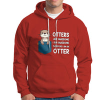 Otters Are Awesome I'm Awesome Therefore I Am An Otter Hoodie - Wonder Print Shop