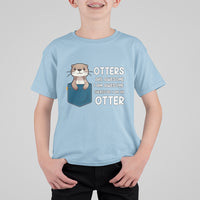 Otters Are Awesome I'm Awesome Therefore I Am An Otter T Shirt For Kid - Wonder Print Shop