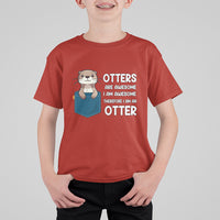 Otters Are Awesome I'm Awesome Therefore I Am An Otter T Shirt For Kid - Wonder Print Shop