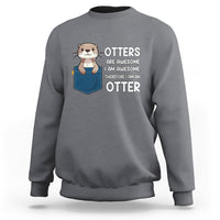Otters Are Awesome I'm Awesome Therefore I Am An Otter Sweatshirt - Wonder Print Shop