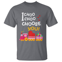 Valentine's Day T Shirt I Choo Choo Choose You Love Train Heart - Wonder Print Shop