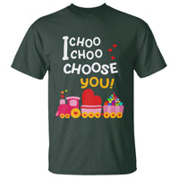Valentine's Day T Shirt I Choo Choo Choose You Love Train Heart - Wonder Print Shop