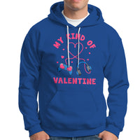Valentine's Day Hoodie My Kind Of Valentine Gaming Gamer Men Boy Kid - Wonder Print Shop