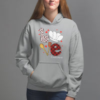 Valentine's Day Hoodie LOVE Lunch Lady Life - Wonder Print Shop