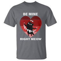 Valentine's Day T Shirt Be Mine Right Meow Funny Cat Lover - Wonder Print Shop