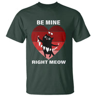 Valentine's Day T Shirt Be Mine Right Meow Funny Cat Lover - Wonder Print Shop