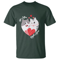 Valentine's Day T Shirt Be Mine Right Meow Funny Cat Lover - Wonder Print Shop