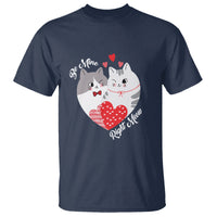 Valentine's Day T Shirt Be Mine Right Meow Funny Cat Lover - Wonder Print Shop