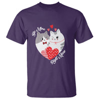 Valentine's Day T Shirt Be Mine Right Meow Funny Cat Lover - Wonder Print Shop