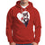 Valentine's Day Hoodie Tuxedo Cat Valentine Heart for Kitten and Animal Lovers - Wonder Print Shop