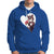 Valentine's Day Hoodie Tuxedo Cat Valentine Heart for Kitten and Animal Lovers - Wonder Print Shop
