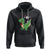 Valentine's Day Hoodie Cat Riding Dinosaur Cool Tuxedo On Suit And Take Rose - Wonder Print Shop