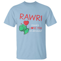 Valentine's Day T Shirt Rawr Means Love You in Dinosaur Cute Heart Ballon - Wonder Print Shop