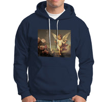 Valentine's Day Hoodie Cupid Cherubs Art Valentine Angel Rose Garden Aesthetic - Wonder Print Shop
