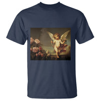 Valentine's Day T Shirt Cupid Cherubs Art Valentine Angel Rose Garden Aesthetic - Wonder Print Shop