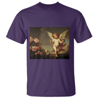 Valentine's Day T Shirt Cupid Cherubs Art Valentine Angel Rose Garden Aesthetic - Wonder Print Shop