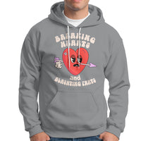 Valentine's Day Hoodie Breaking Hearts And Blasting Farts - Wonder Print Shop