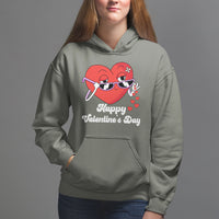 Happy Valentine's Day Cute Heart Bae Funny Salting Hearts Hoodie - Wonder Print Shop