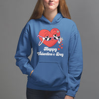 Happy Valentine's Day Cute Heart Bae Funny Salting Hearts Hoodie - Wonder Print Shop