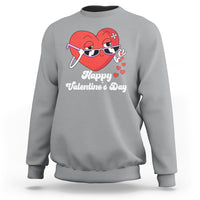 Happy Valentine's Day Cute Heart Bae Funny Salting Hearts Sweatshirt - Wonder Print Shop