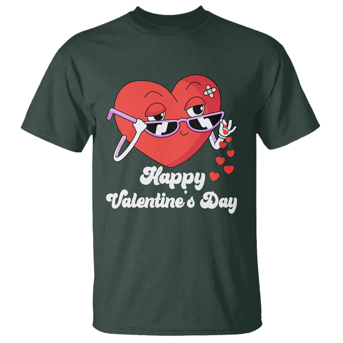 Happy Valentine's Day Cute Heart Bae Funny Salting Hearts T Shirt - Wonder Print Shop