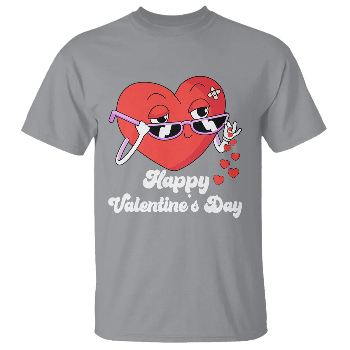 Happy Valentine's Day Cute Heart Bae Funny Salting Hearts T Shirt - Wonder Print Shop
