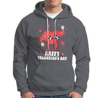 Happy Valentine's Day Gymer Heart Weightlifting Funny Deadlift Fitness Hoodie - Wonder Print Shop
