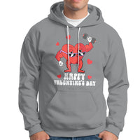 Happy Valentine's Day Gymer Heart Weightlifting Funny Deadlift Fitness Hoodie - Wonder Print Shop