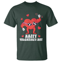 Happy Valentine's Day Gymer Heart Weightlifting Funny Deadlift Fitness T Shirt - Wonder Print Shop