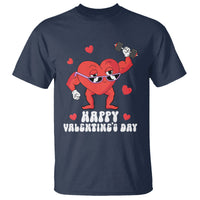 Happy Valentine's Day Gymer Heart Weightlifting Funny Deadlift Fitness T Shirt - Wonder Print Shop