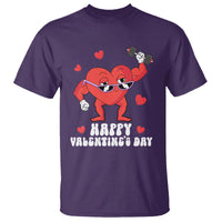 Happy Valentine's Day Gymer Heart Weightlifting Funny Deadlift Fitness T Shirt - Wonder Print Shop