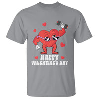 Happy Valentine's Day Gymer Heart Weightlifting Funny Deadlift Fitness T Shirt - Wonder Print Shop