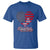 Patriotic T Shirt My Heart Beats For America Valentine's Day