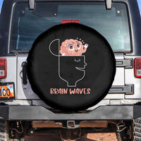 Funny Neuroscience Brain Waves Spare Tire Cover