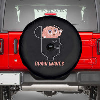 Funny Neuroscience Brain Waves Spare Tire Cover