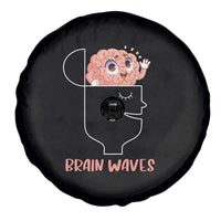 Funny Neuroscience Brain Waves Spare Tire Cover
