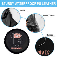 Funny Neuroscience Brain Waves Spare Tire Cover