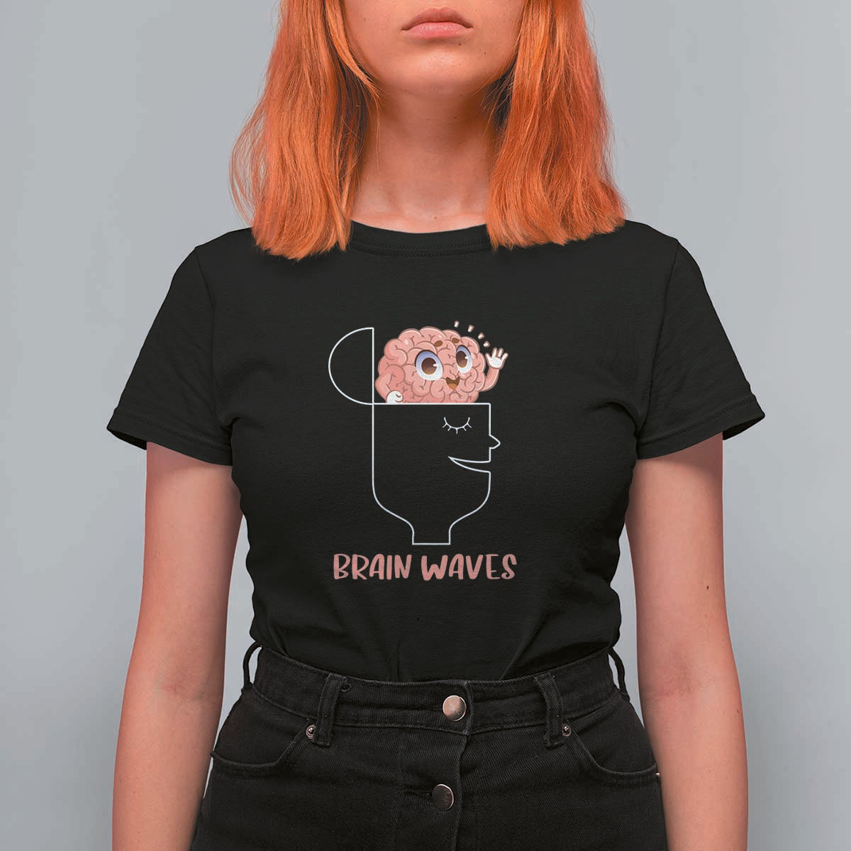 Funny Neuroscience Brain Waves T Shirt For Women