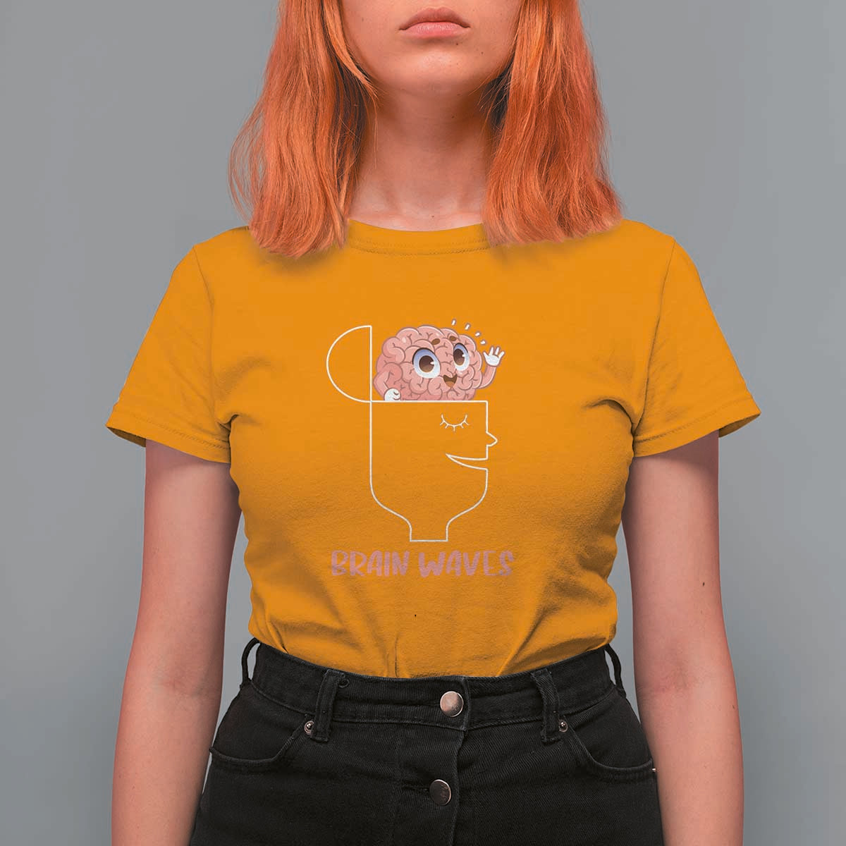 Funny Neuroscience Brain Waves T Shirt For Women