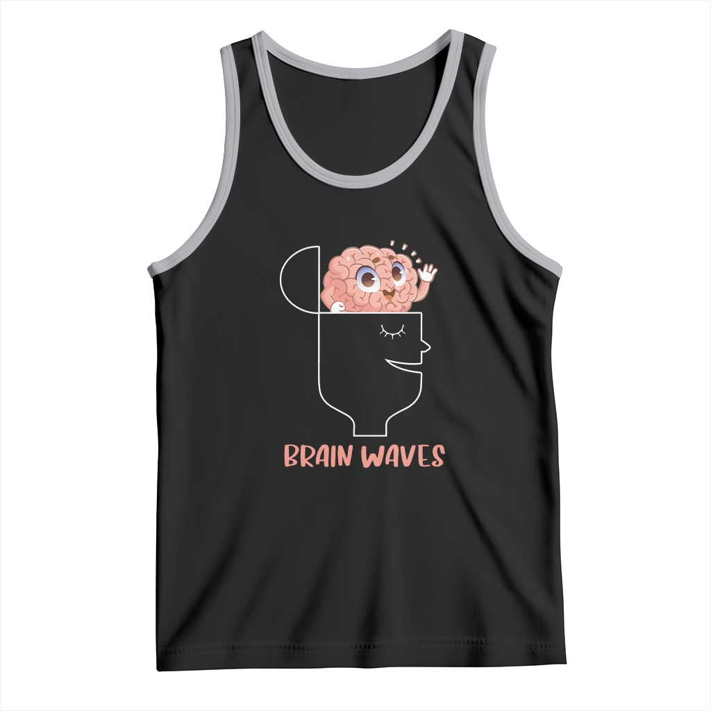 Funny Neuroscience Brain Waves Tank Top