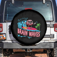 Funny Brain Waves Neuroscience Spare Tire Cover