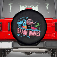 Funny Brain Waves Neuroscience Spare Tire Cover