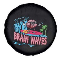 Funny Brain Waves Neuroscience Spare Tire Cover
