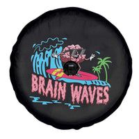 Funny Brain Waves Neuroscience Spare Tire Cover