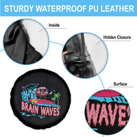 Funny Brain Waves Neuroscience Spare Tire Cover