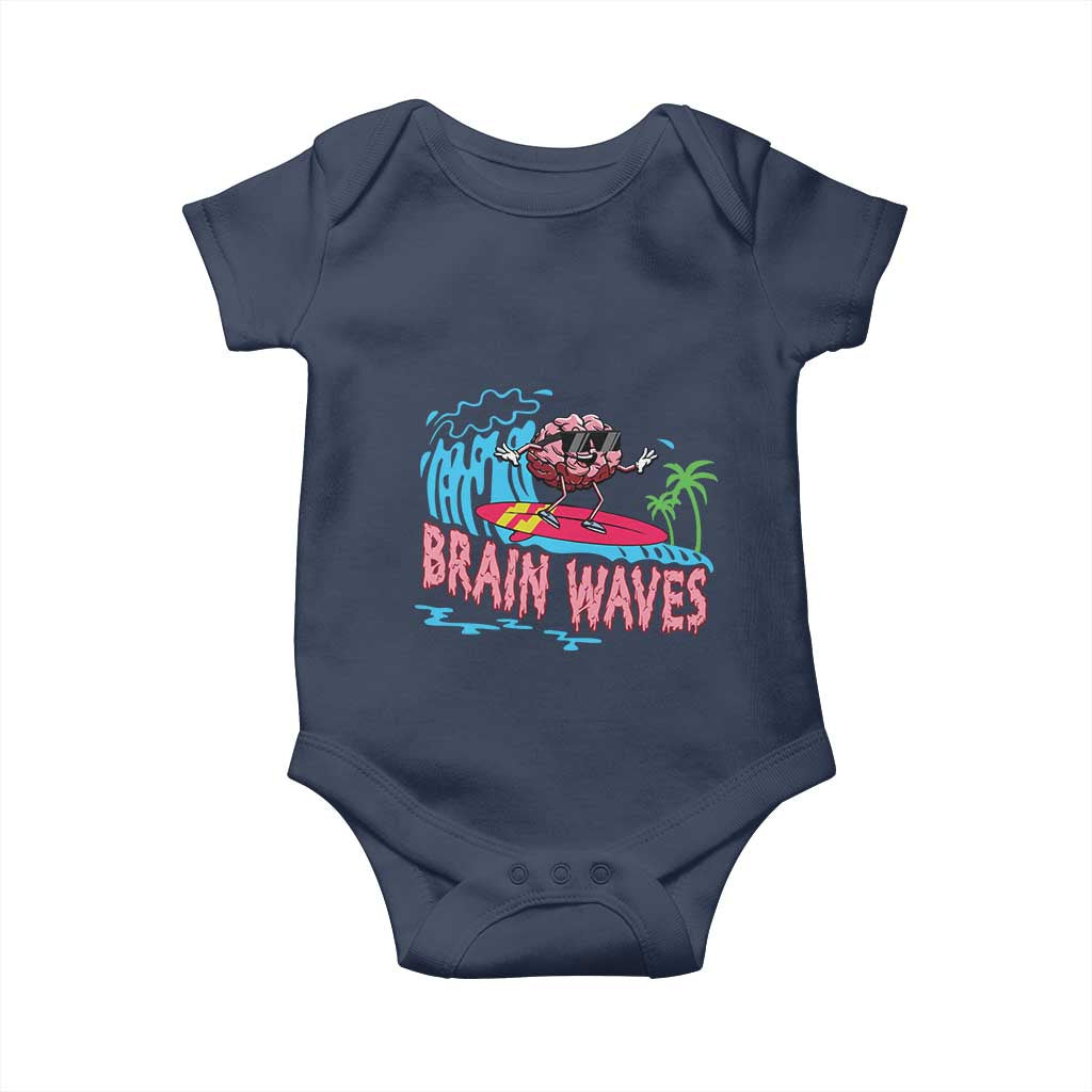 Funny Brain Waves Neuroscience Baby Onesie